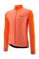 SANTINI Cycling winter long sleeve jersey - SANTINI COLORE PURO - orange