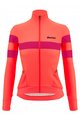 SANTINI Cycling winter set - CORAL BENGAL+OMNIA W - black/pink