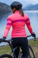 SANTINI Cycling winter long sleeve jersey - CORAL BENGAL LADY - pink