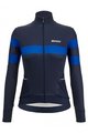SANTINI Cycling winter set - CORAL BENGAL+OMNIA W - black/blue