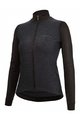 SANTINI Cycling winter long sleeve jersey - COLORE PURO LADY - black