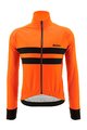 SANTINI Cycling thermal jacket - COLORE HALO - orange