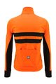 SANTINI Cycling winter set with jacket - COLORE HALO + LAVA - orange/black