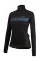 SANTINI Cycling thermal jacket - CORAL BENGAL LADY - black