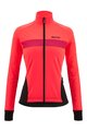 SANTINI Cycling thermal jacket - CORAL BENGAL LADY - pink