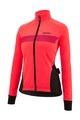 SANTINI Cycling thermal jacket - CORAL BENGAL LADY - pink