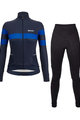 SANTINI Cycling winter set - CORAL BENGAL+OMNIA W - black/blue