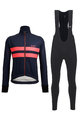 SANTINI Cycling winter set with jacket - COLORE HALO + LAVA - blue/black