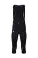 SANTINI Cycling 3/4 length bib shorts - ADAPT SHELL - black