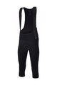 SANTINI Cycling 3/4 length bib shorts - ADAPT SHELL - black