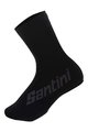 SANTINI Cycling shoe covers - ACE - black