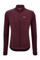 SANTINI Cycling winter long sleeve jersey - PURE - bordeaux
