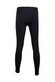 SANTINI Cycling long trousers withot bib - FULL ZIP - ZIP UP - black