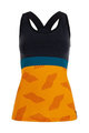 SANTINI Cycling sleeveless jersey - SCIA DUNE LADY - orange/black