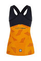 SANTINI Cycling sleeveless jersey - SCIA DUNE LADY - orange/black