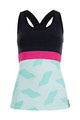 SANTINI Cycling sleeveless jersey - SCIA DUNE LADY - black/light green