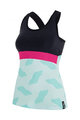 SANTINI Cycling sleeveless jersey - SCIA DUNE LADY - black/light green