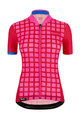 SANTINI Cycling short sleeve jersey - SLEEK GRIDO - blue/pink