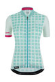 SANTINI Cycling short sleeve jersey - SLEEK GRIDO - pink/green
