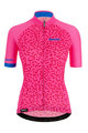 SANTINI Cycling short sleeve jersey - TONO CHROMOSOME LADY - black/pink