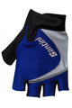 SANTINI Cycling fingerless gloves - STUDIO - black/turquoise