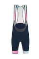 SANTINI Cycling bib shorts - LA VUELTA 2019 - light blue/blue/pink
