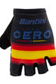 SANTINI Cycling fingerless gloves - LA VUELTA 2019 - black/red/yellow