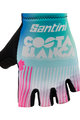 SANTINI Cycling fingerless gloves - LA VUELTA 2019 - light blue/white/pink