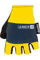SANTINI Cycling fingerless gloves - LA VUELTA 2020 - yellow/black
