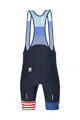 SANTINI Cycling bib shorts - LA VUELTA 2021 - blue