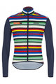 SANTINI Cycling windproof jacket - LA VUELTA 2021 SINTX - blue/multicolour