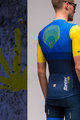 SANTINI Cycling short sleeve jersey - LA VUELTA 2021 - yellow/blue