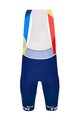 SANTINI Cycling bib shorts - LIDL TREK 2024 TEAM ORIGINAL - red/blue