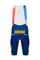 SANTINI Cycling bib shorts - LIDL TREK 2024 TEAM ORIGINAL - red/blue