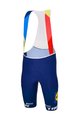 SANTINI Cycling bib shorts - LIDL TREK 2024 TEAM ORIGINAL - red/blue