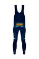 SANTINI Cycling long bib trousers - LIDL TREK 2024 - blue