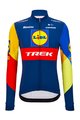 SANTINI Cycling winter long sleeve jersey - LIDL TREK 2024 - yellow/red/blue