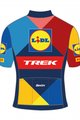 SANTINI Cycling short sleeve jersey - LIDL TREK 2024 KIDS - yellow/red/blue
