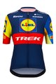 SANTINI Cycling short sleeve jersey - LIDL TREK 2024 LADY - blue/yellow/red