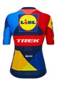 SANTINI Cycling short sleeve jersey - LIDL TREK 2024 LADY - blue/yellow/red