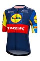 SANTINI Cycling short sleeve jersey - LIDL TREK 2024 LADY - yellow/red/blue