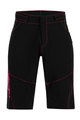 SANTINI Cycling shorts without bib - SELVA MTB LADY - black/pink