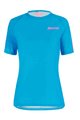 SANTINI Cycling short sleeve jersey - SASSO MTB LADY - turquoise