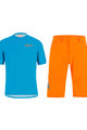 SANTINI Cycling MTB set - SASSO MTB - turquoise/orange