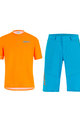 SANTINI Cycling MTB set - SASSO MTB - turquoise/orange