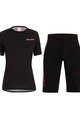 SANTINI Cycling MTB set - SASSO MTB LADY - pink/black