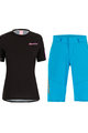 SANTINI Cycling MTB set - SASSO MTB LADY - black/turquoise