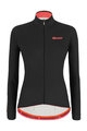 SANTINI Cycling winter long sleeve jersey - SANTINI COLORE LADY - black