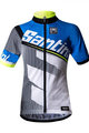 SANTINI Cycling short sleeve jersey - CONAN KIDS - white/black/blue