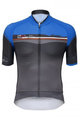 SANTINI Cycling short sleeve jersey - SLEEK PLUS - blue/black